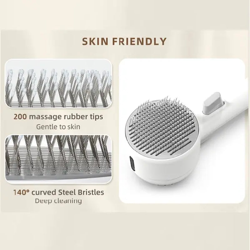Professional Pet Grooming Tool: 2-in-1 Steam Brush and Spray Comb for Cats and Dogs - Deshedding and Grooming Solution