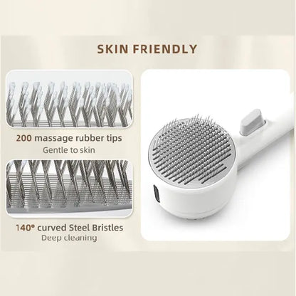 Professional Pet Grooming Tool: 2-in-1 Steam Brush and Spray Comb for Cats and Dogs - Deshedding and Grooming Solution