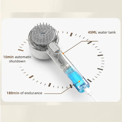 Professional Pet Grooming Tool: 2-in-1 Steam Brush and Spray Comb for Cats and Dogs - Deshedding and Grooming Solution